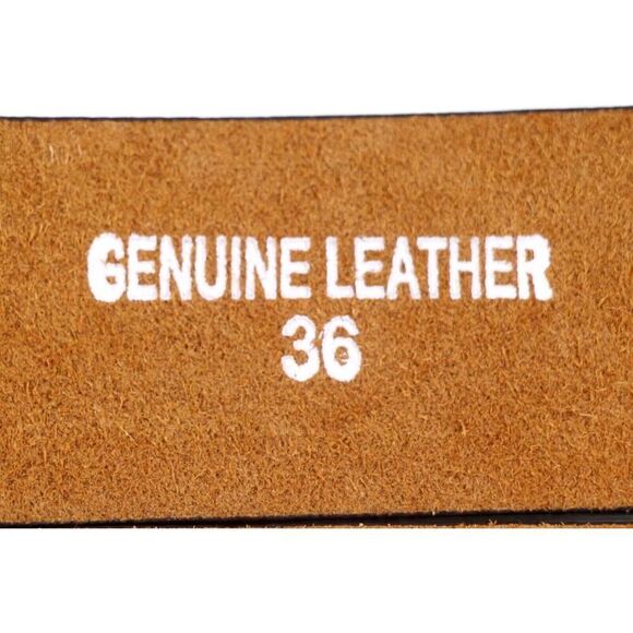 NWT Firenze BLACK GENUINE LEATHER 1 3/8"Wd CASUAL DRESS MEN'S BELT Sz 36 (I59 - Picture 12 of 12